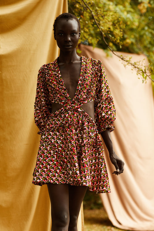 Temi African Print Mini Dress - MAHOSTYLE