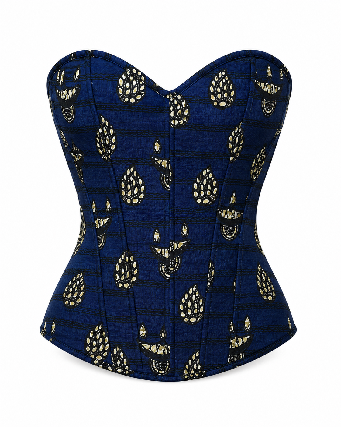 Haut corset à imprimé africain Adèze