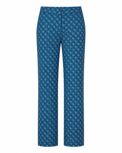 Ugo African Print Straight-Leg Trousers - MAHOSTYLE