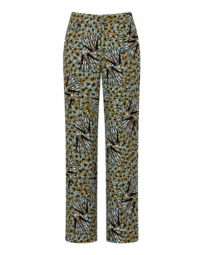 Ugo African Print Straight-Leg Trousers - MAHOSTYLE