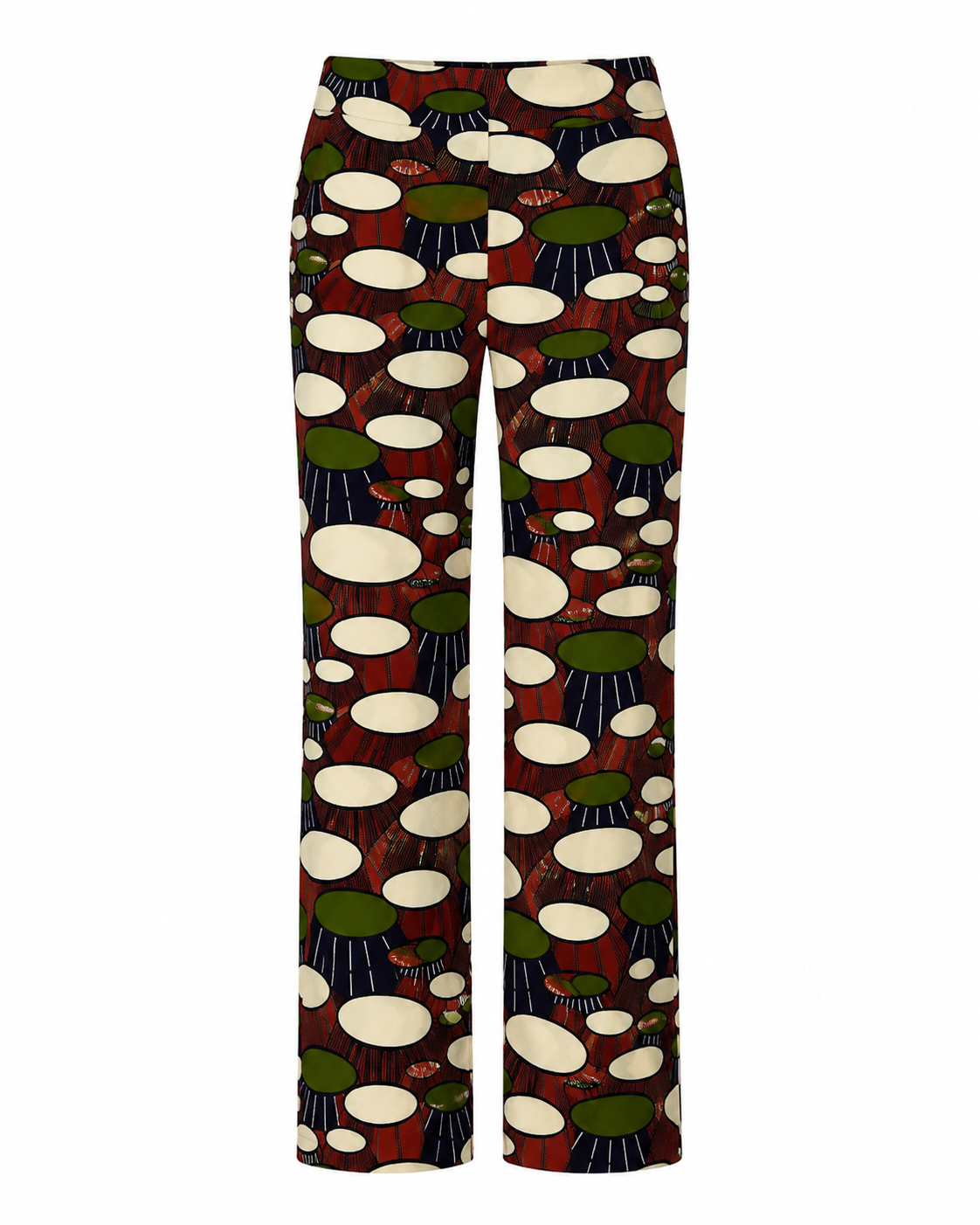 Ugo African Print Straight-Leg Trousers