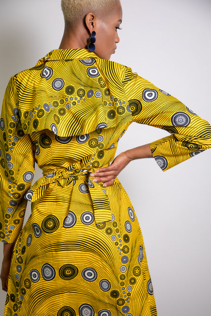 Tundry African print Jacket/Trench - MAHOSTYLE