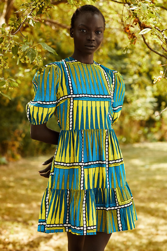 Eloh African Print Dress - MAHOSTYLE