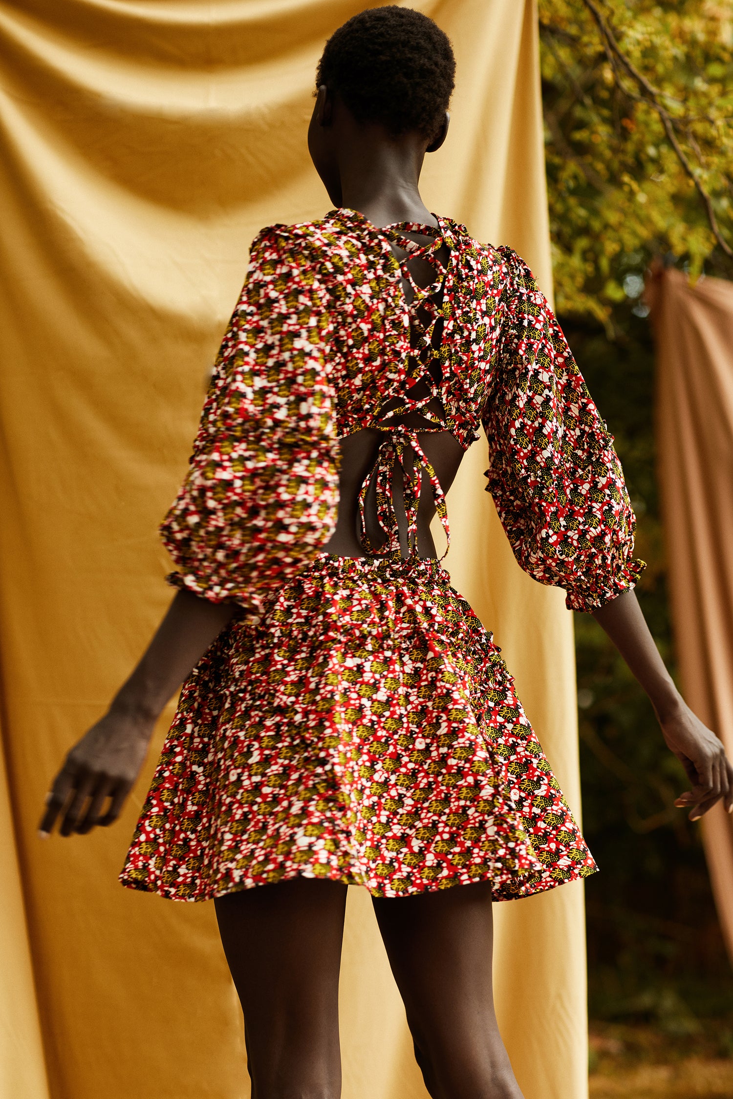 Temi African Print Mini Dress - MAHOSTYLE