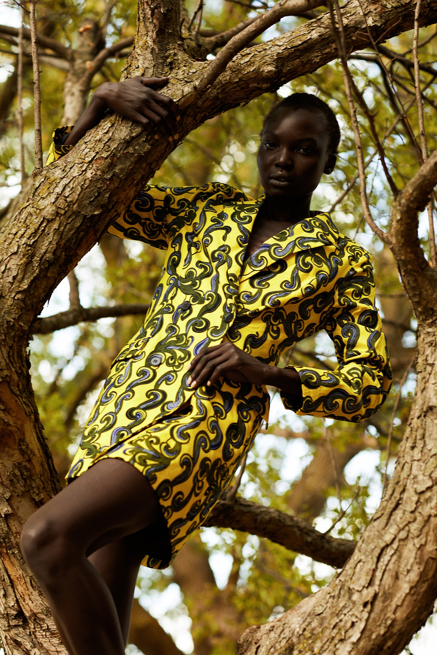 Tope African Print Mini Dress - MAHOSTYLE