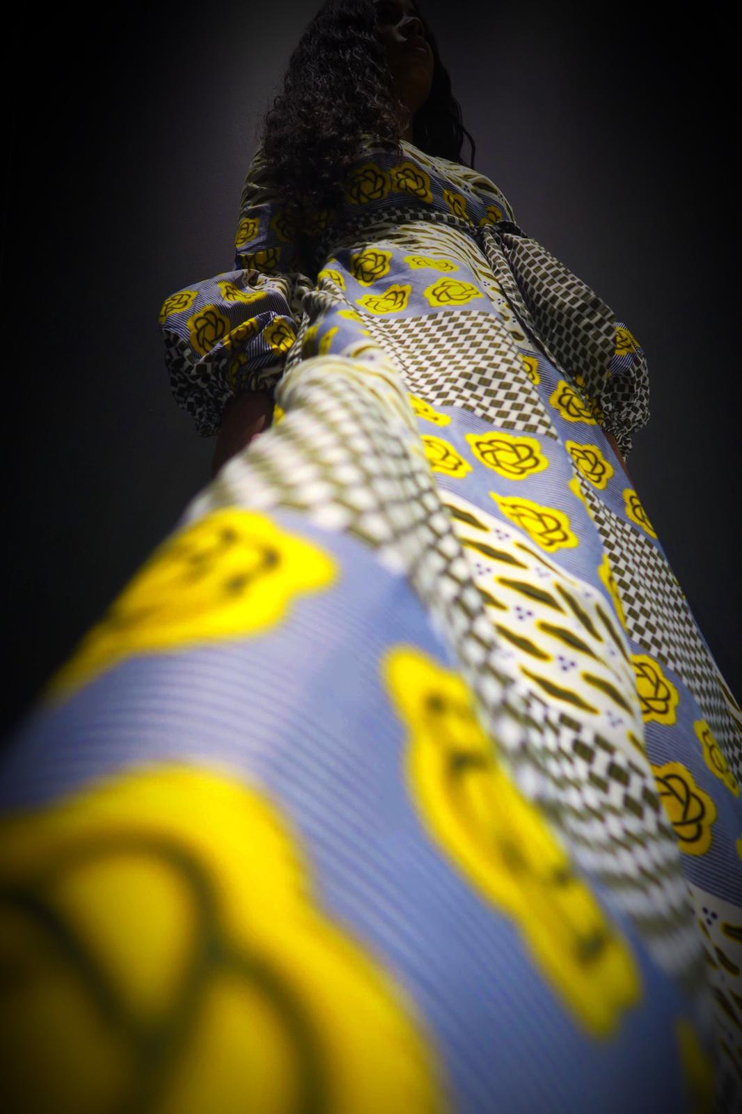 Koyo African Print Wrap Dress (Maxi Gown) - MAHOSTYLE