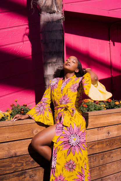 Chioma African Print Kimono - MAHOSTYLE
