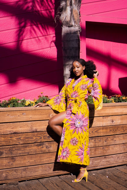Chioma African Print Kimono - MAHOSTYLE