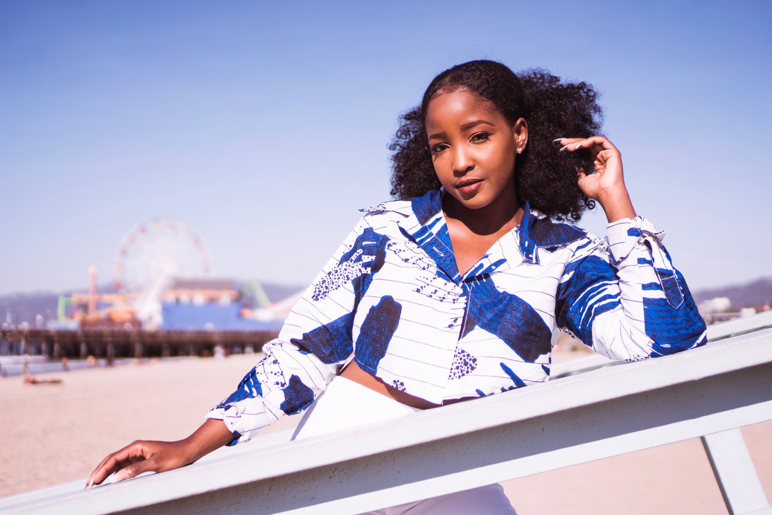 Talia Button Down Crop Top - MAHOSTYLE