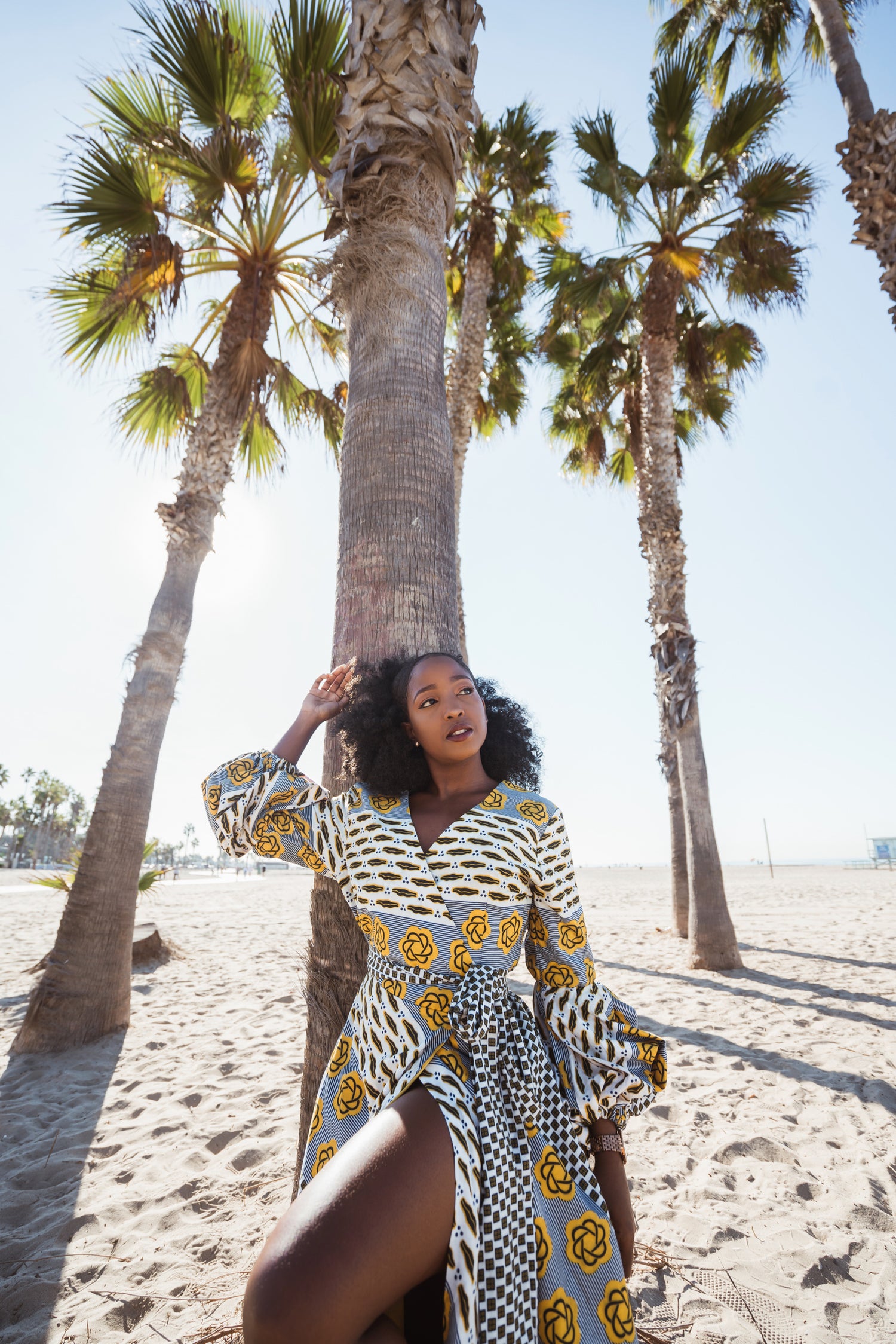 Koyo African Print Wrap Dress (Maxi Gown) - MAHOSTYLE