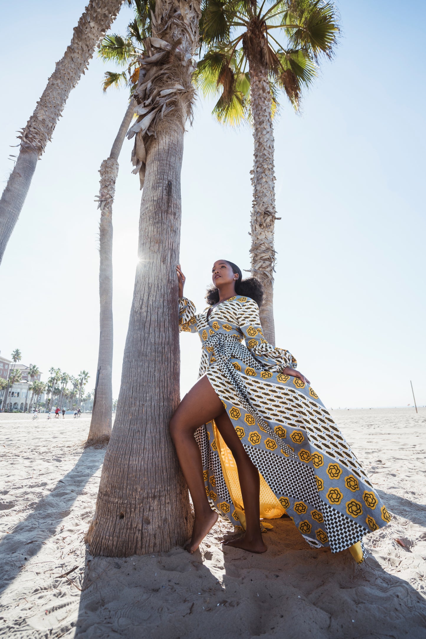 Koyo African Print Wrap Dress (Maxi Gown) - MAHOSTYLE