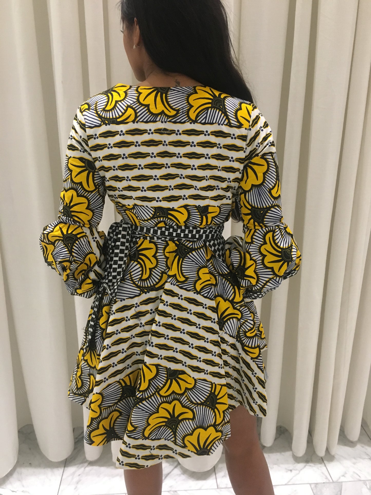 Koyo Ankara Wrap Dress - MAHOSTYLE