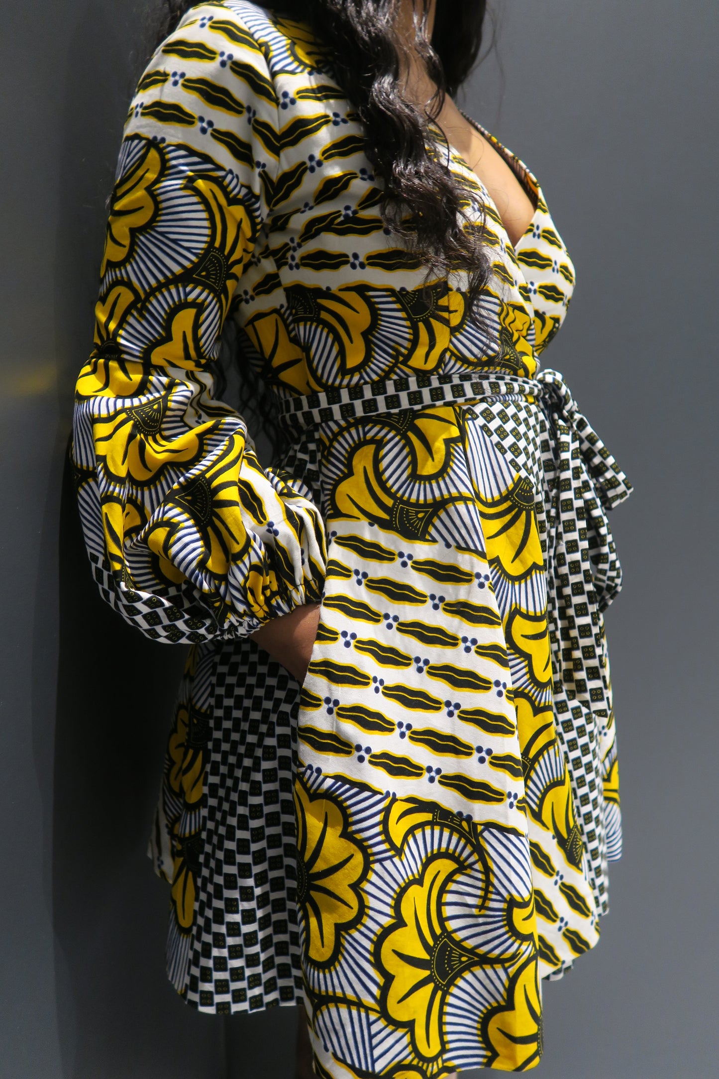 Koyo Ankara Wrap Dress - MAHOSTYLE