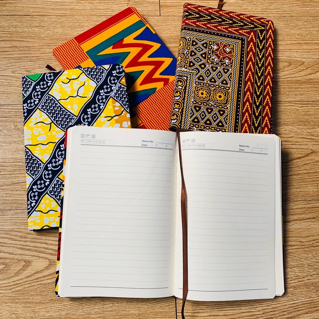 African print/ Ankara Note Pad/ Journal - MAHOSTYLE